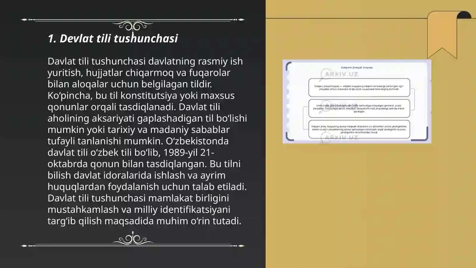 Davlat tilida ish yuritish" faniga kirish 3