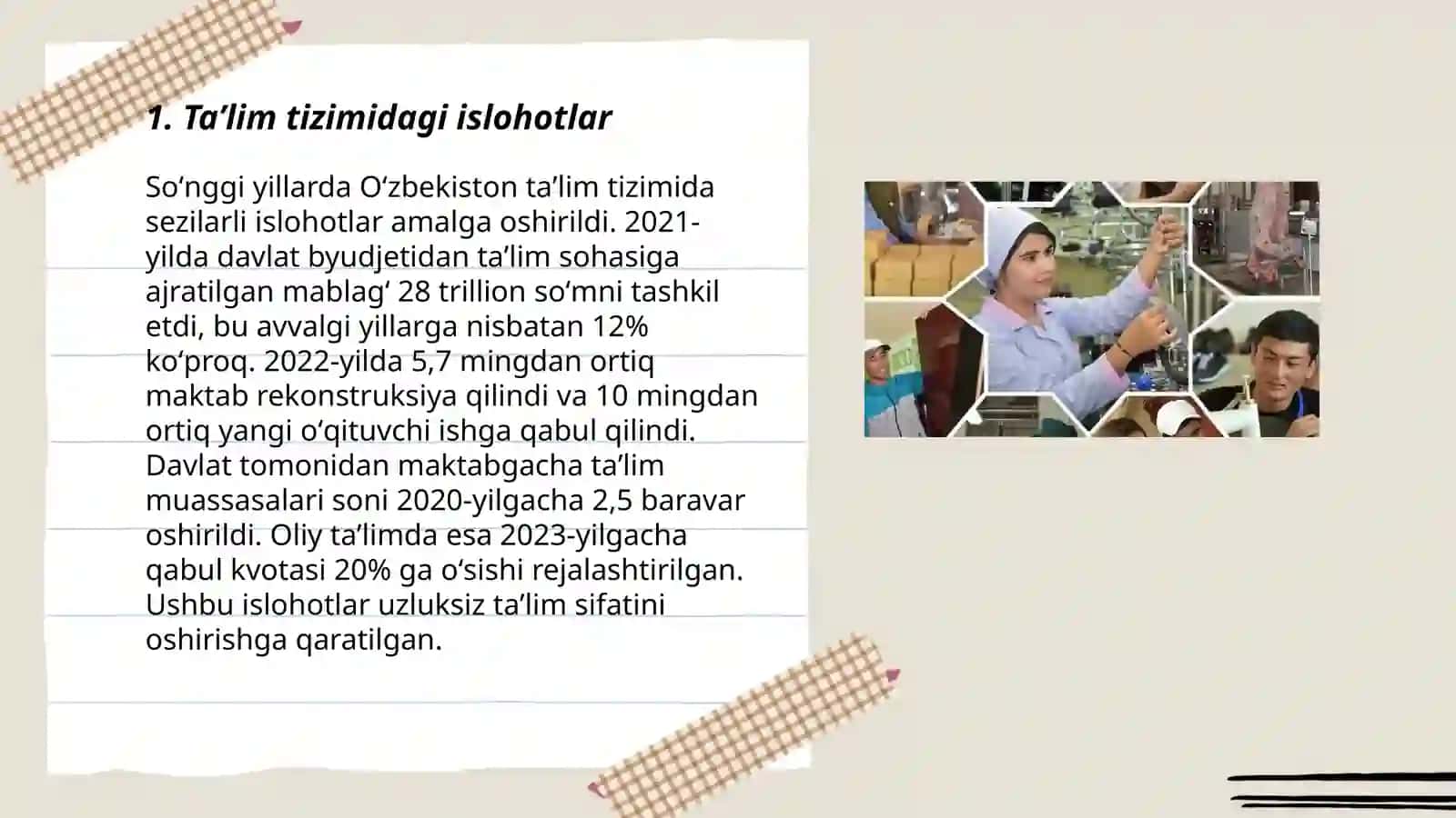 Taʼlim tizimidagi islohotlar 3