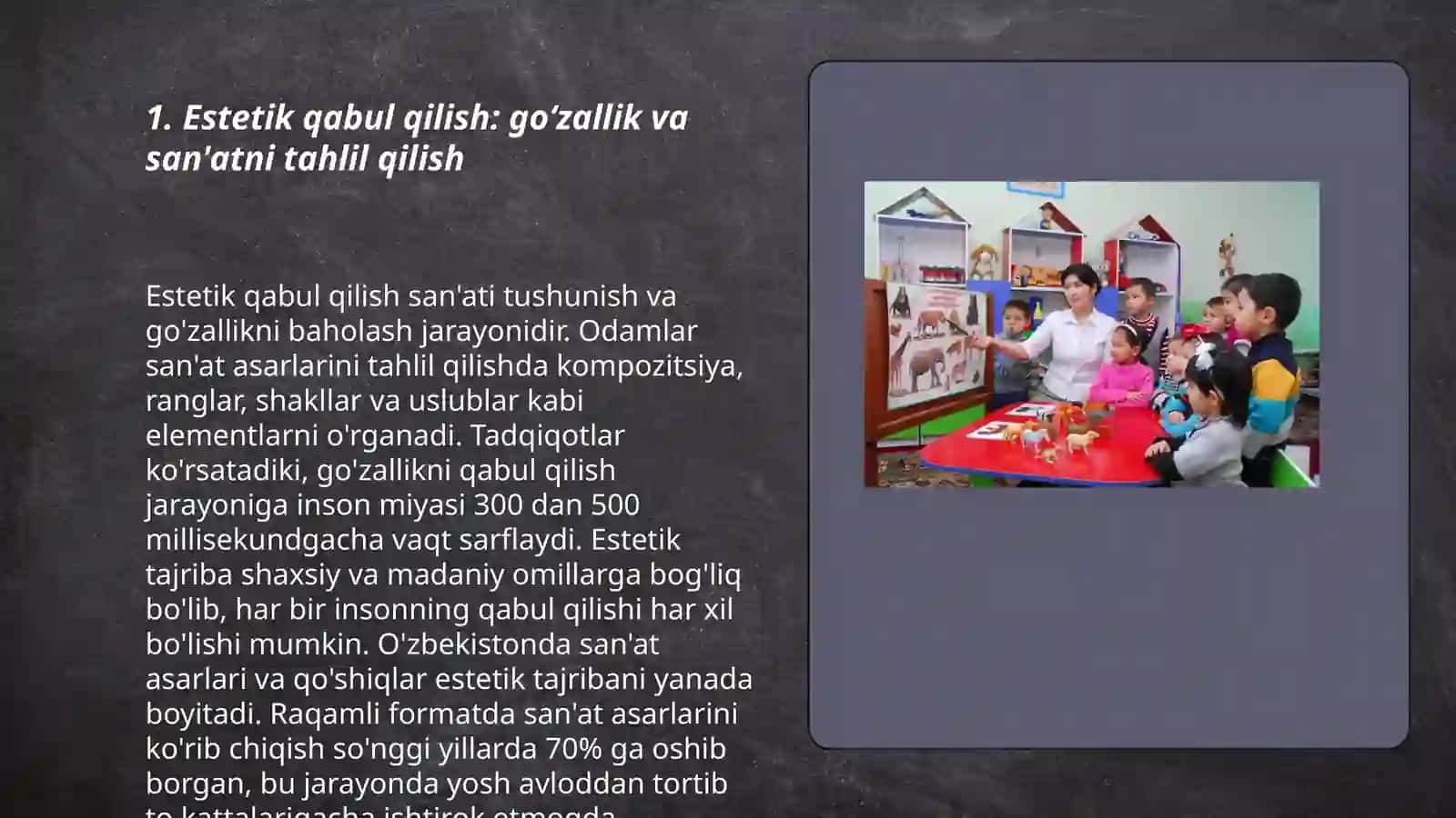 Oilada bolalarni esteyik ruhda tarbiyalash 3