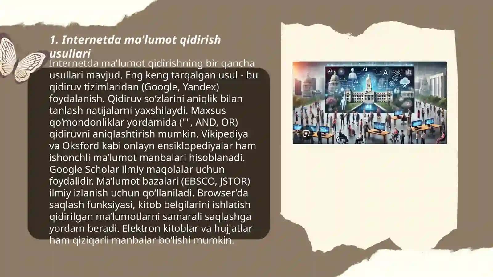 Internetda ma'lumot qidirish usullari 3