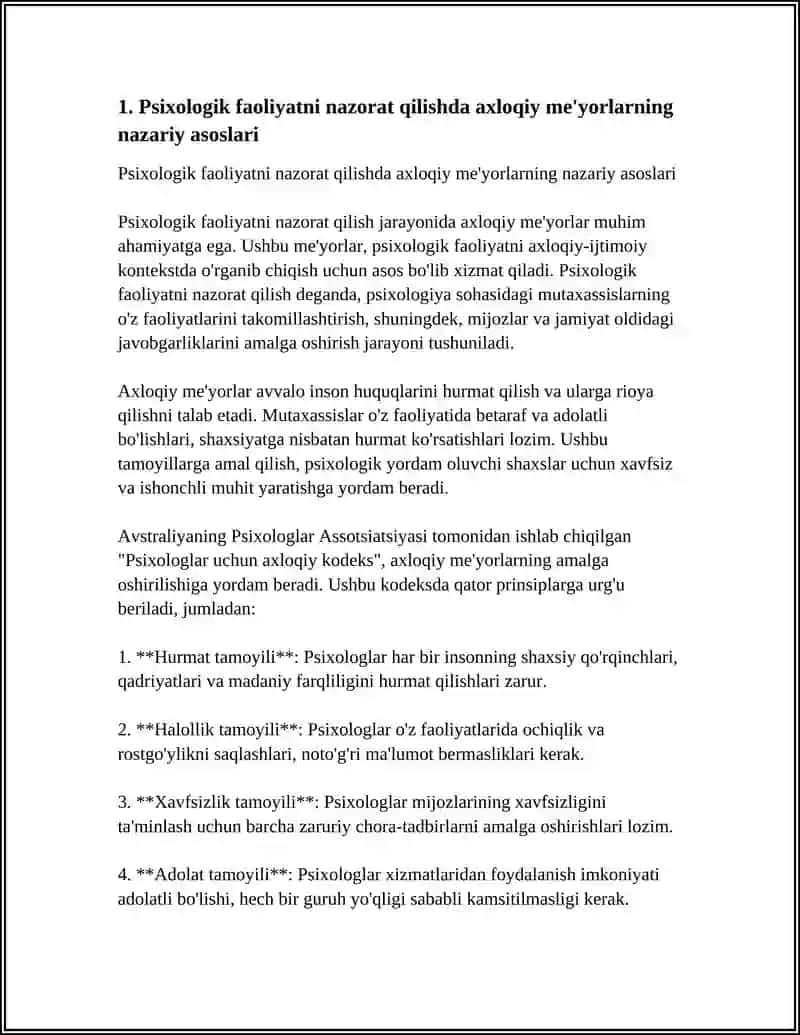 PSIXOLOG FAOLIYATINI NAZORAT QILUVCHI AXLOQIY MEYORLARI VA ETNIK TAMOYILLARI 3