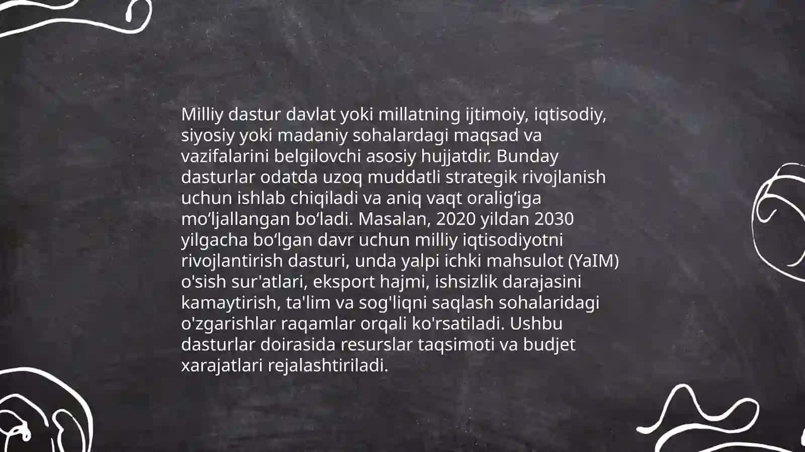 Milliy dastur va uning umumiy tahlili 3