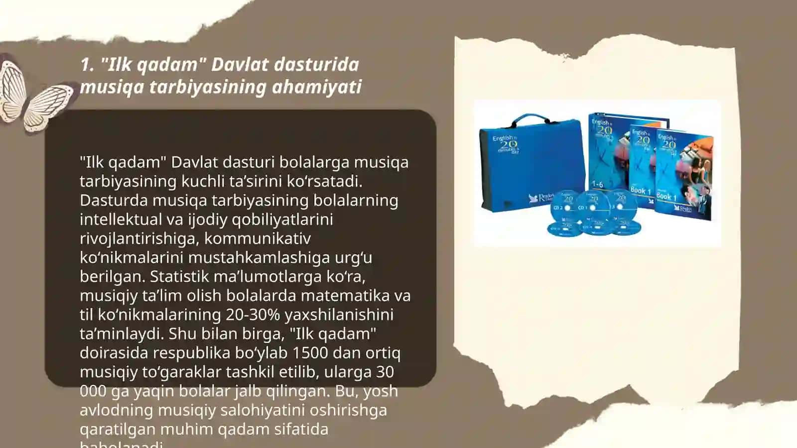 "Ilk qadam" Davlat dasturida MTT da musiqa tarbiyasi 3