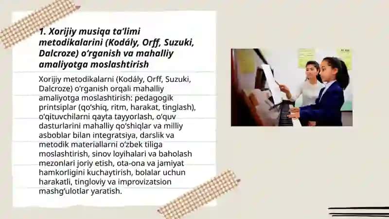 Musiqiy ta'lim tarbiya jarayonida xorijiy tajribalarni oʻrganish va amaliyotga tatbiq etish 3