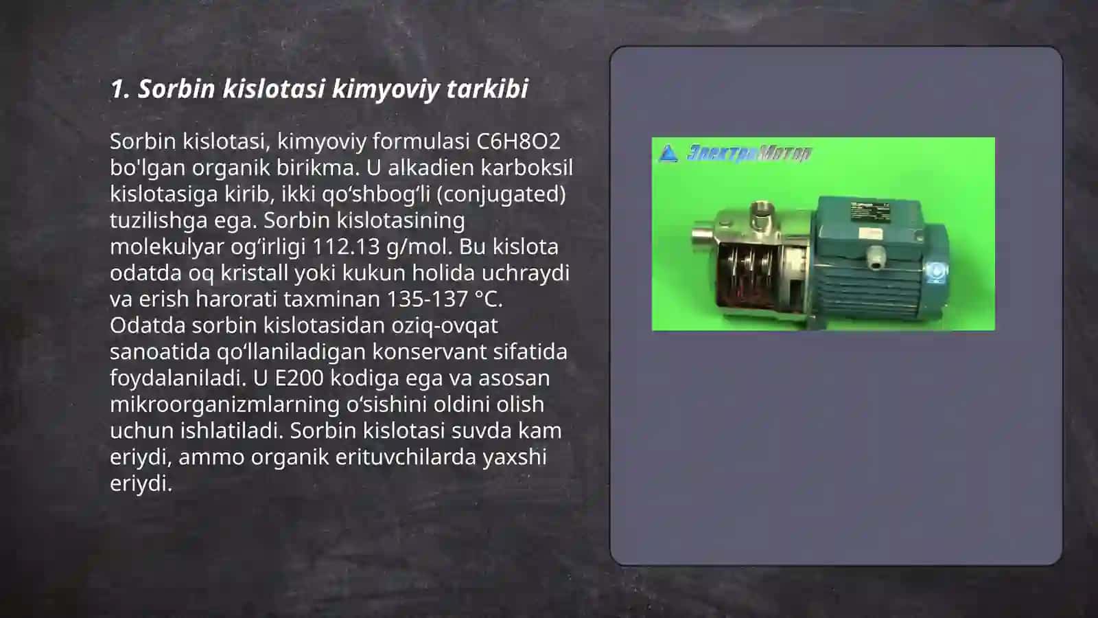 Sorbin kislotasi va uning tuzlari 3