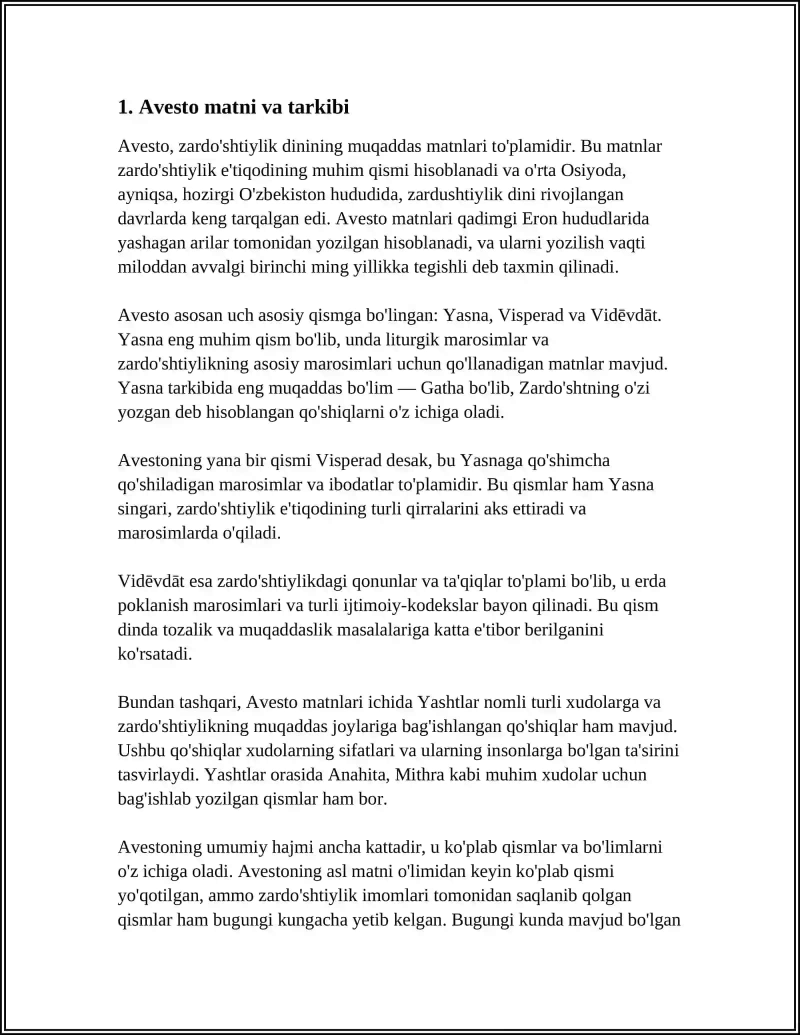 AVESTO 3