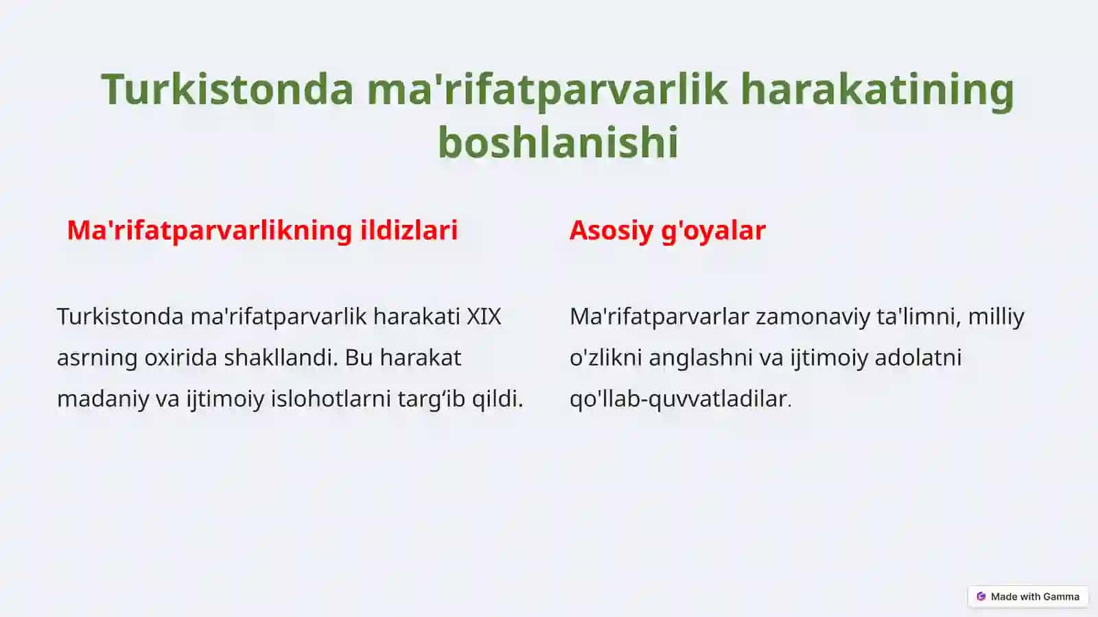 XIX ASRNINGII-YARMI– XX ASRNINGI-CHORAGIDATURKISTON O`LKASIDA TARBIYA, MAKTAB VA PEDAGOGIK FIKRLAR 3