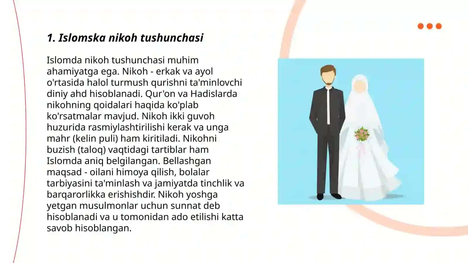 Islom huquqshunosligida oila nikoh taloq idda zihor tushunchalarini taʼriflash 3