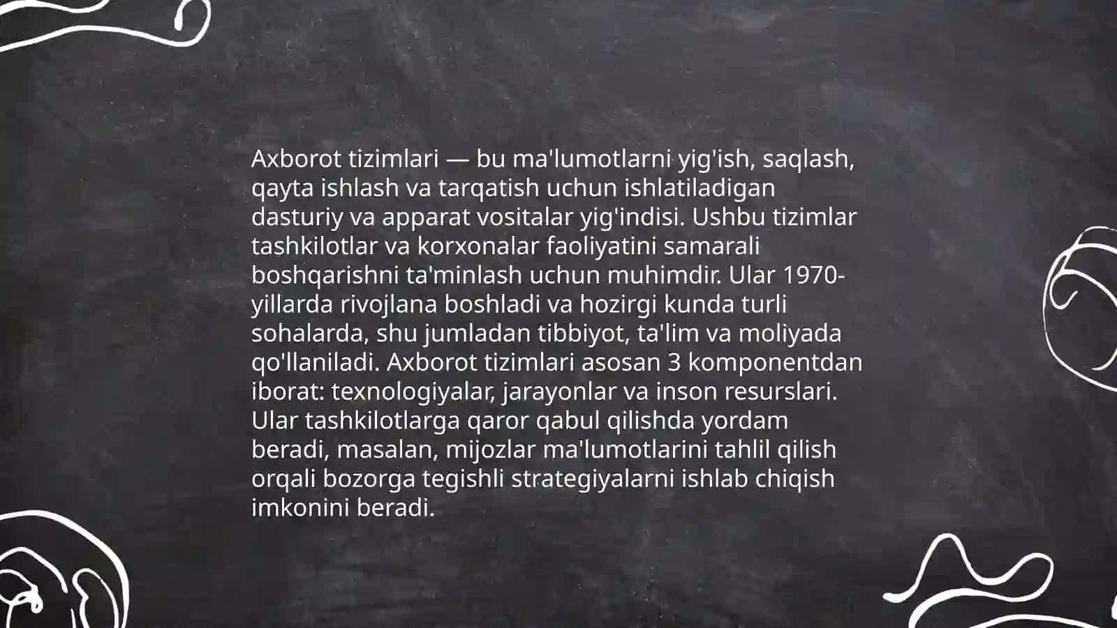 Axborot tizimlari va ularning turlari 3