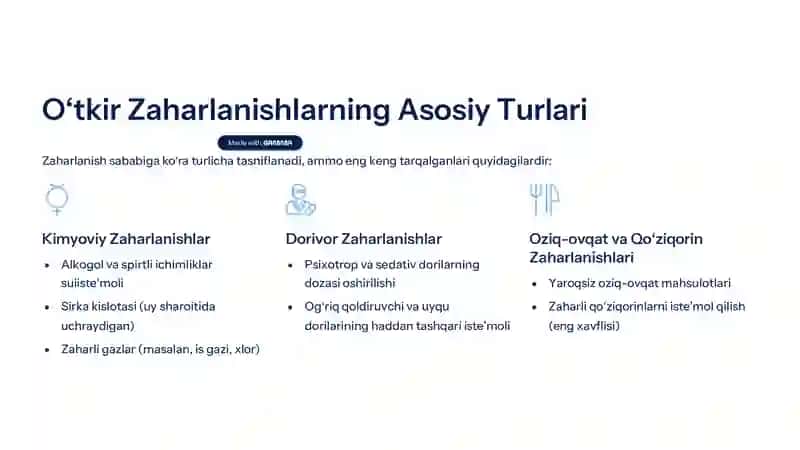 O8tkir Zaharlanishlar 3