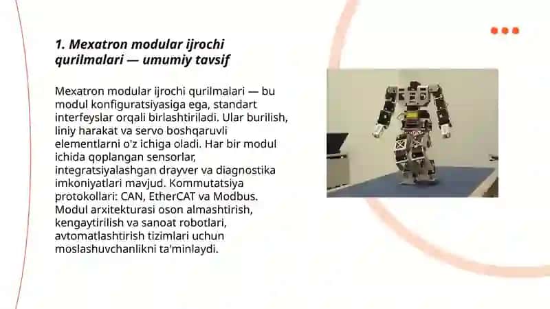 Mexatron modular va robotlar ijrochi qurilmalari 3