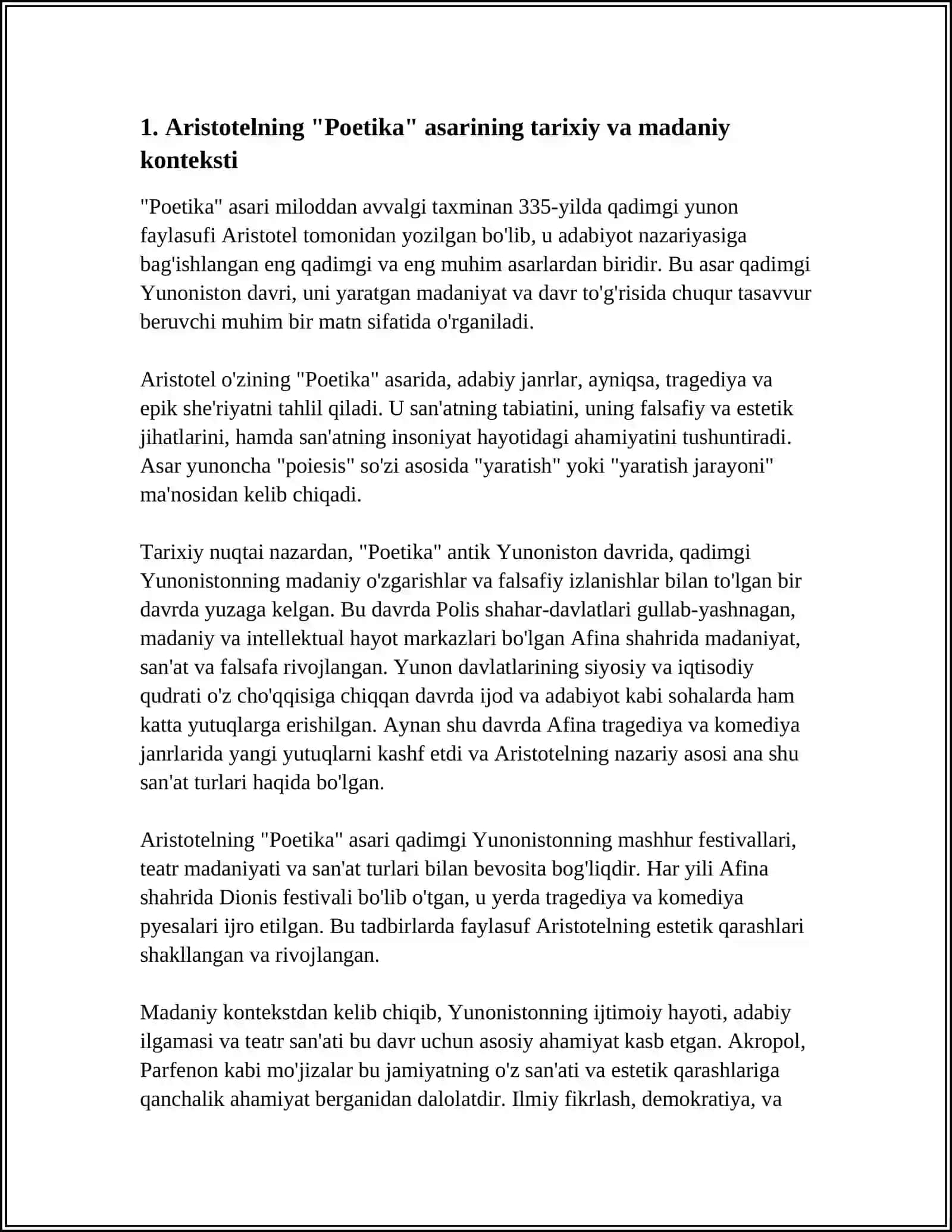 ARISTOTELNIG "POETIKA" ASARI TAHLILI 3