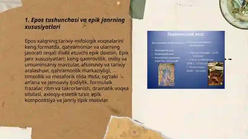 Epos va epik janrlar 3