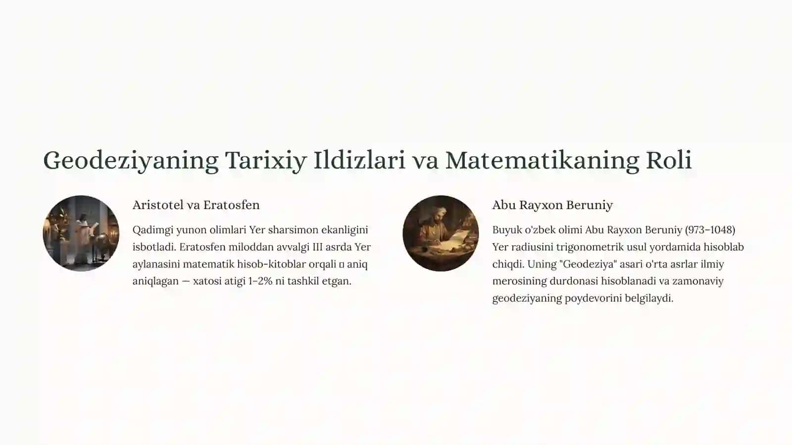 Geodezik O'lchovlarni Matematik Ishlab Chiqish 3