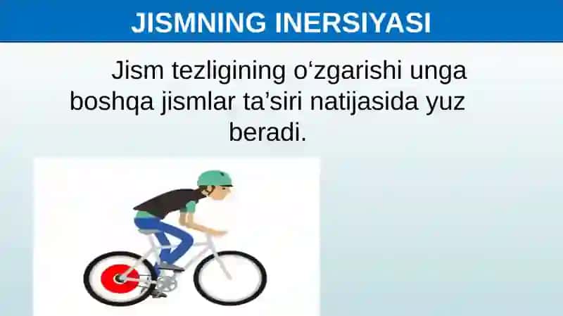 NYUTONNING BIRINCHI QONUNI - INERSIYA QONUNI 3