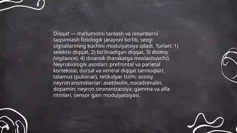 Diqqatning fiziologik mexanizmlari 3
