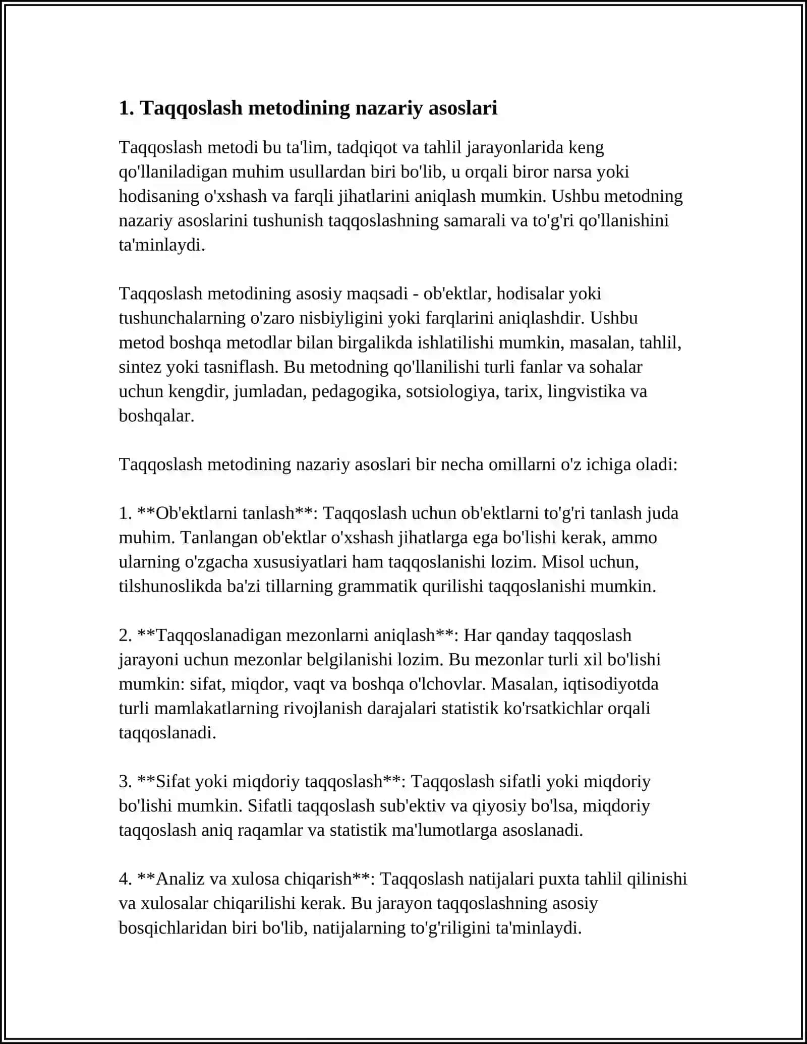TAQQOSLASH METODINI RUS TILI FANIDA QO‘LLASH 3