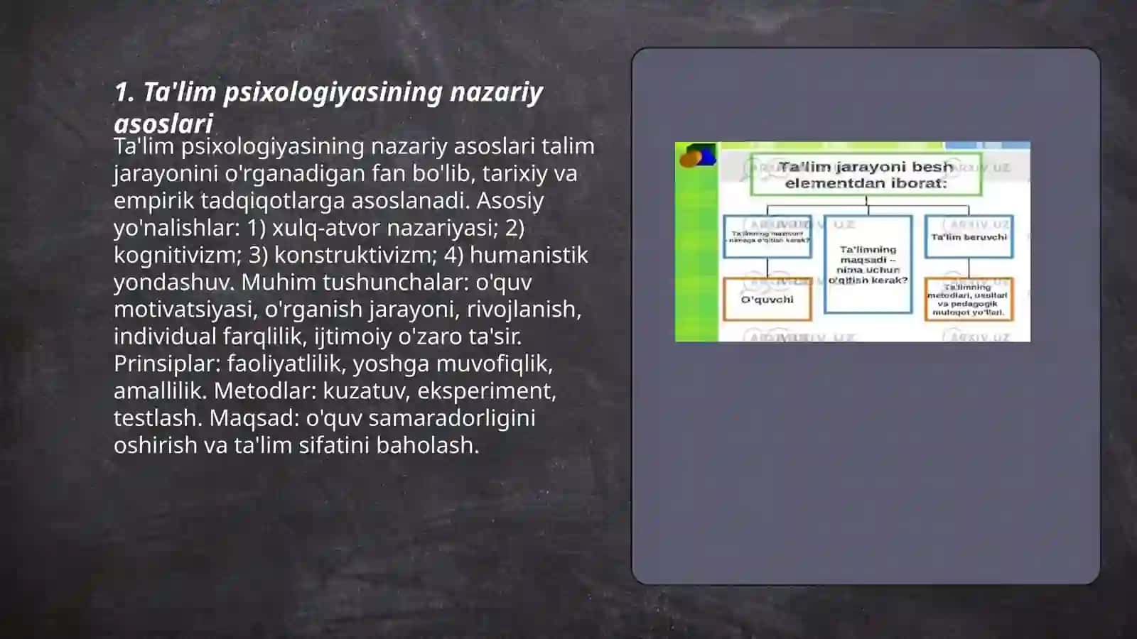 Ta'lim psixologiyasi 3