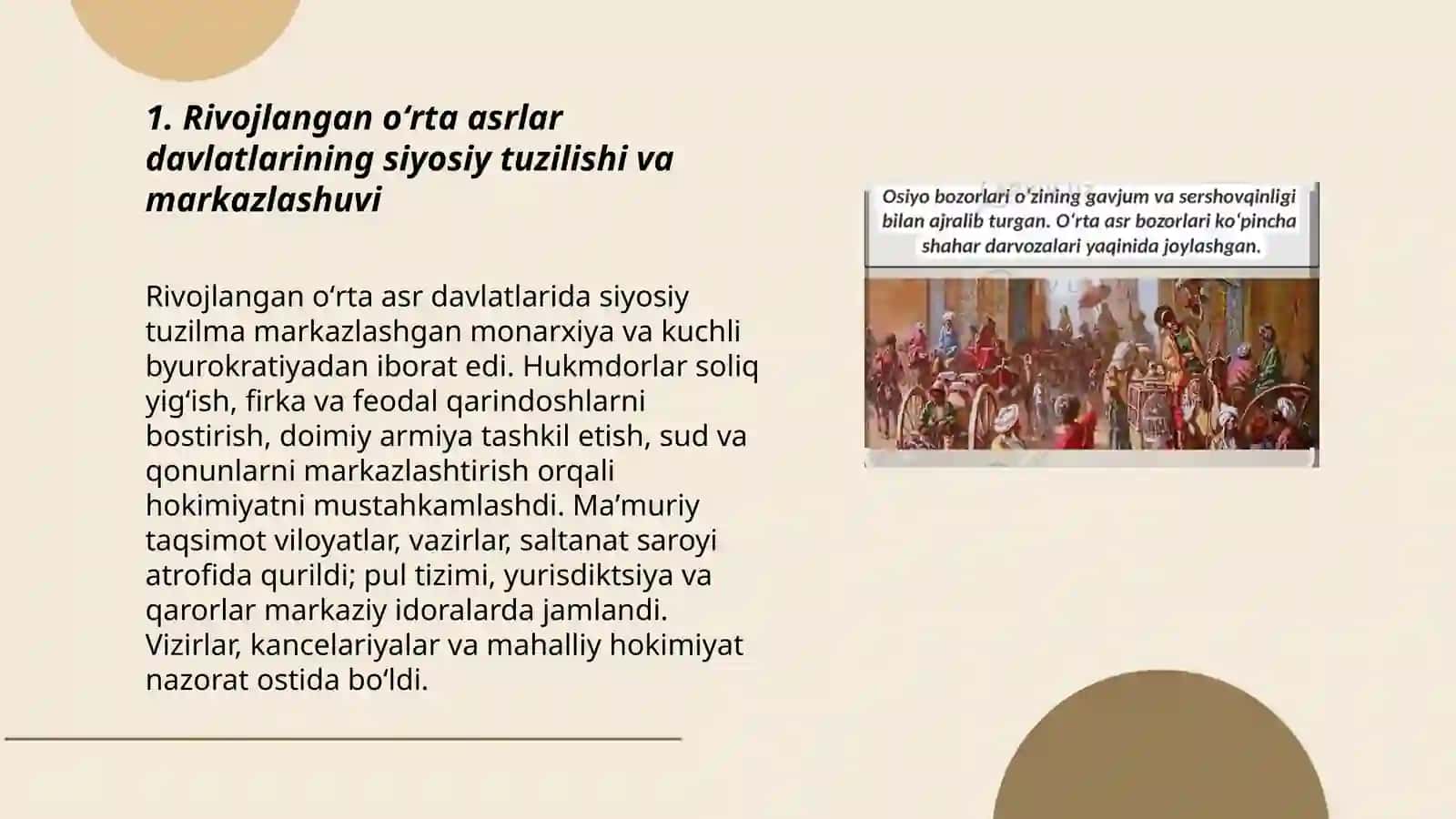 Rivojlangan õrta asrlar davlatlari taraqqiyoti va "tanazzulli Abdullayev sherzodbek 3