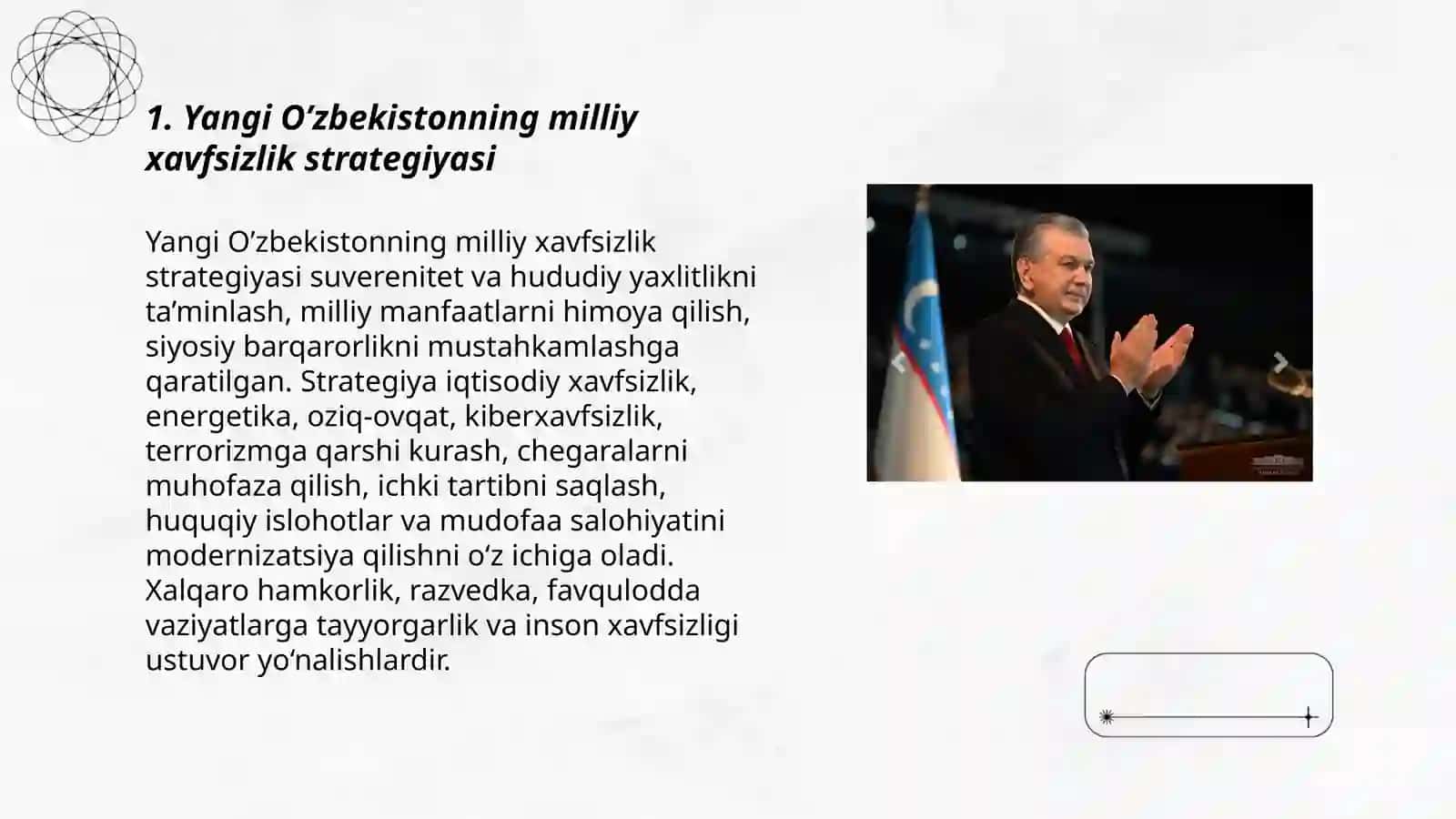 Yangi O’zbekistonning milliy xavfsizlik strategiyasi 3