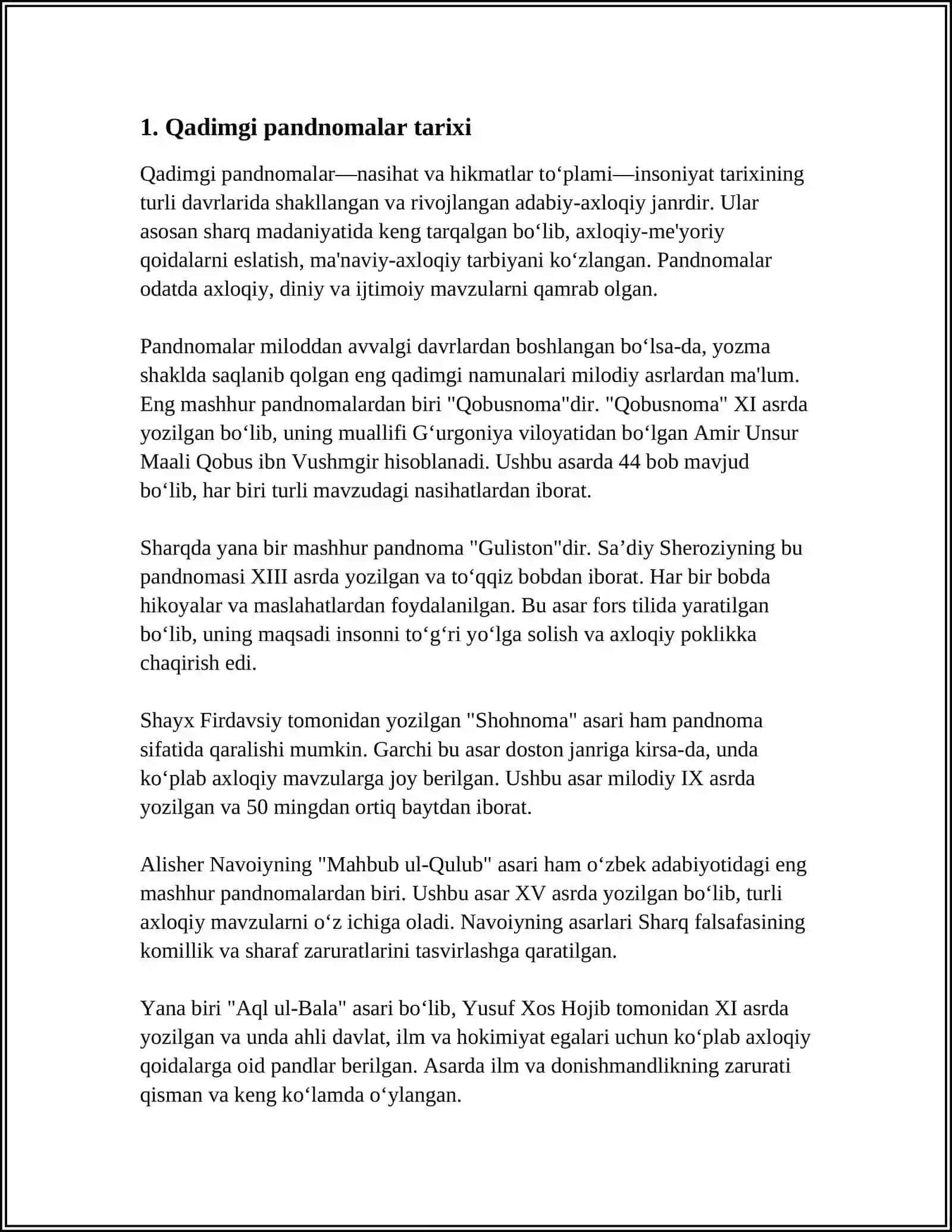 QADIMGI PANDNOMALARNING TA'LIM-TARBIYAVIY AHAMIYATI 3
