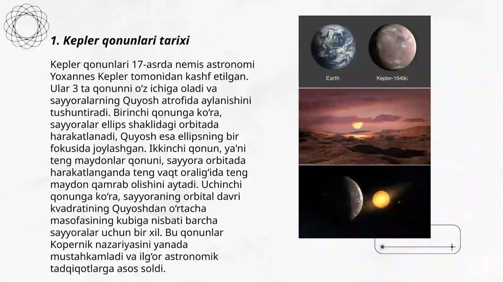 Kepler qonunlari 3