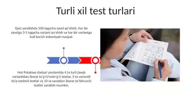 Hot Potatoes dasturida test va krossvord yaratish 3