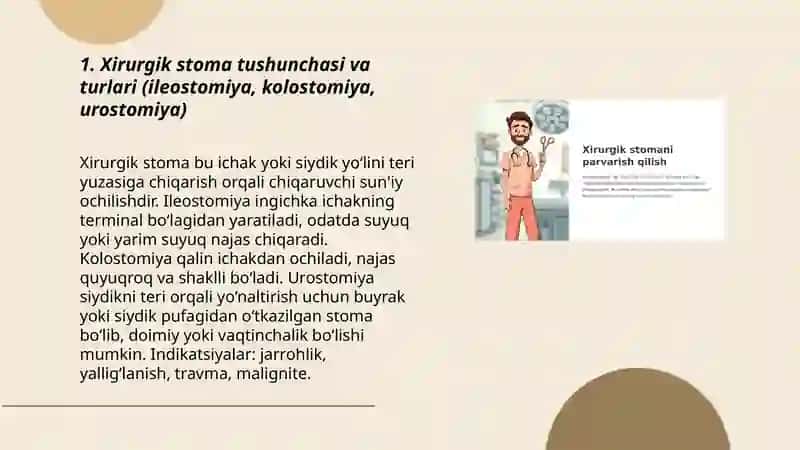 Xirurgik stomani parvarish qilish 3