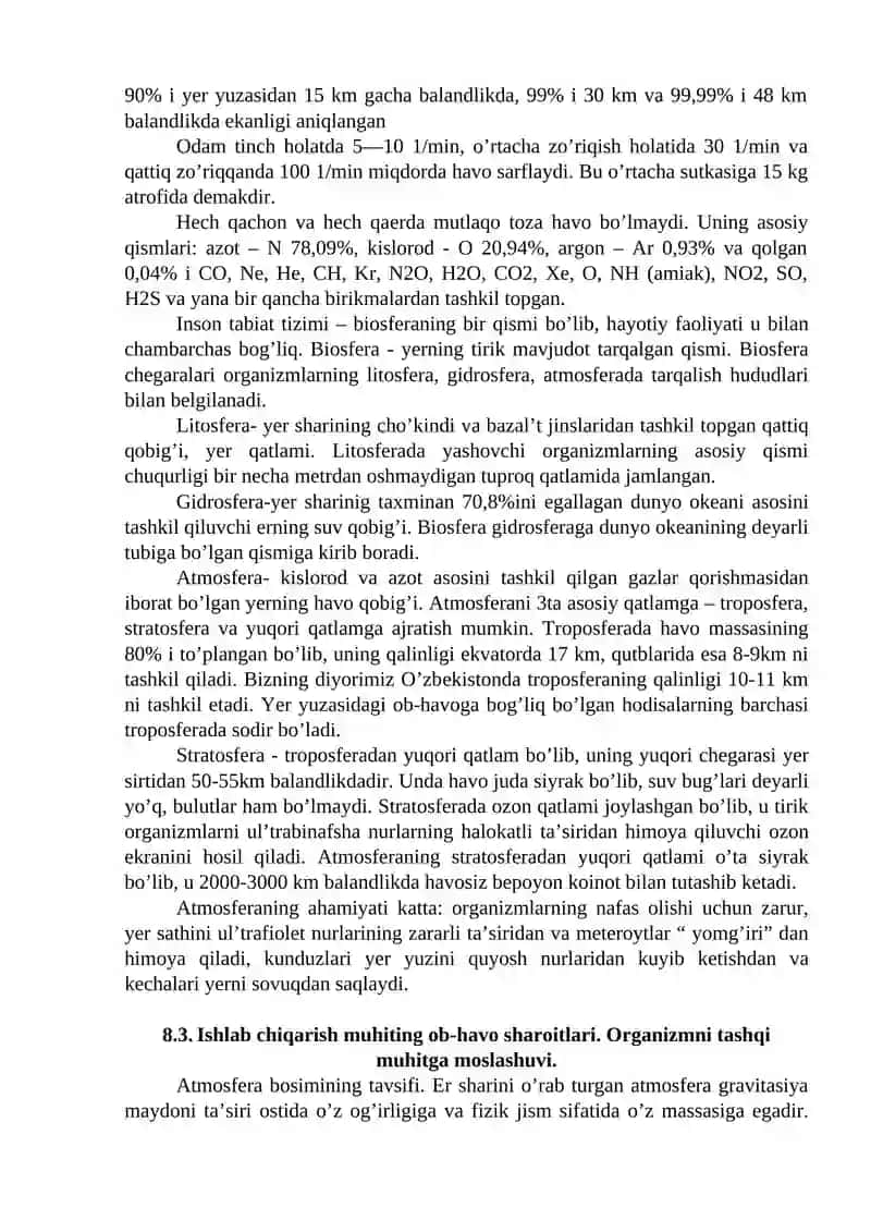 Ishlab chiqarishning sanitariyasi va gigiyenasi meyorlari 3