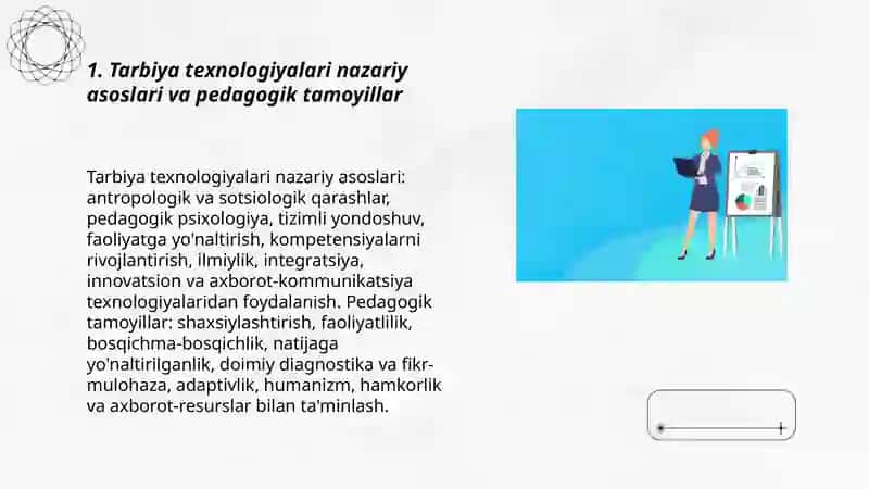 Tarbiya texnologiyalari nazariy asoslari va pedagogik tamoyillar 3