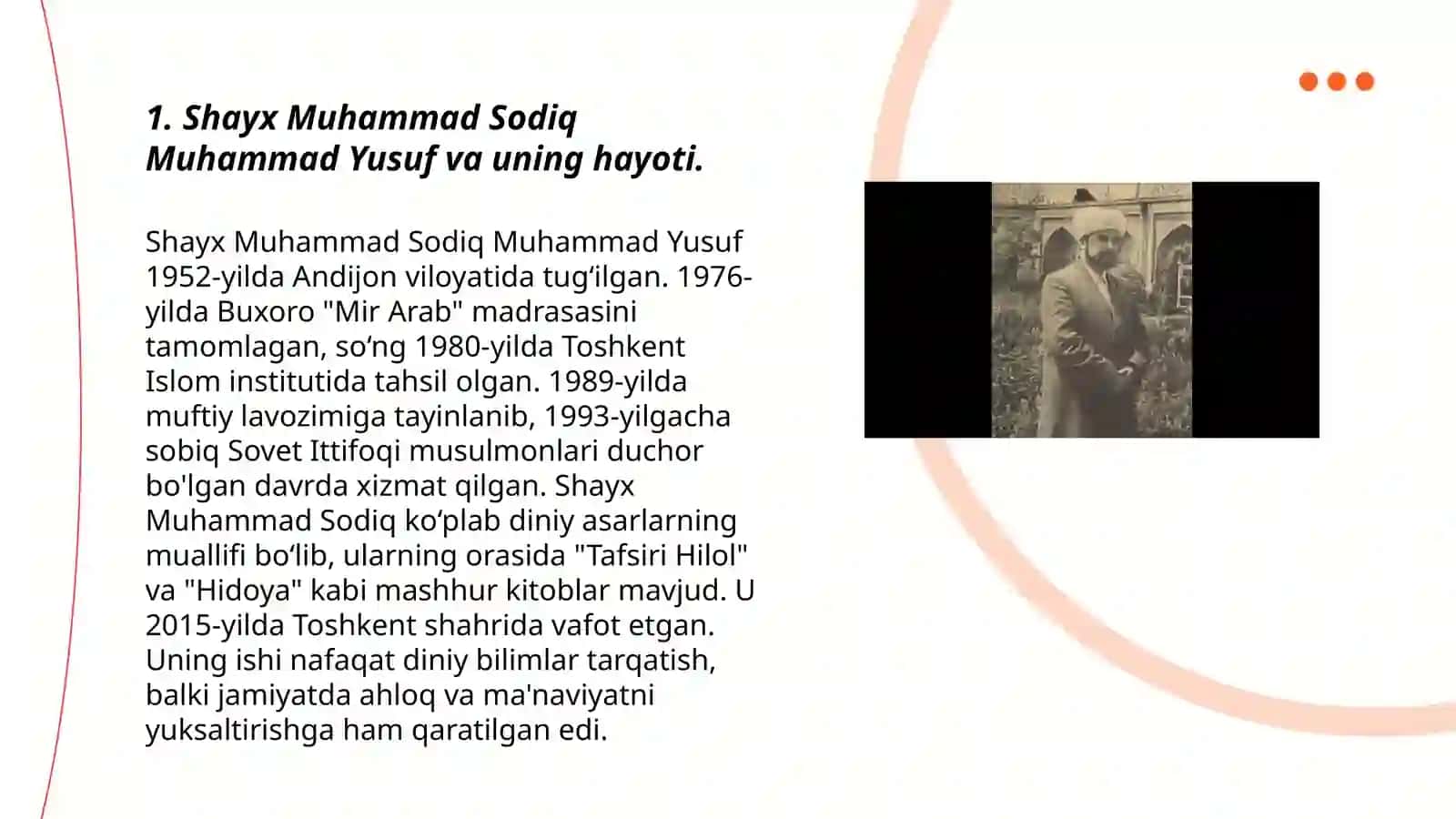 Shayx Muhammad Sodiq Muhammad Yusufning "Baxtiyor oila"asarida islom qadryatlari talqini 3
