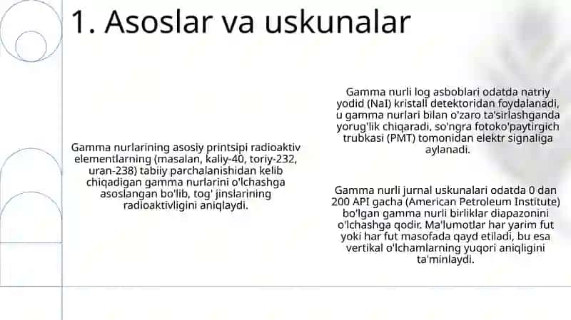 Gamma karotaj ma’lumotlarini talqin qilish 3