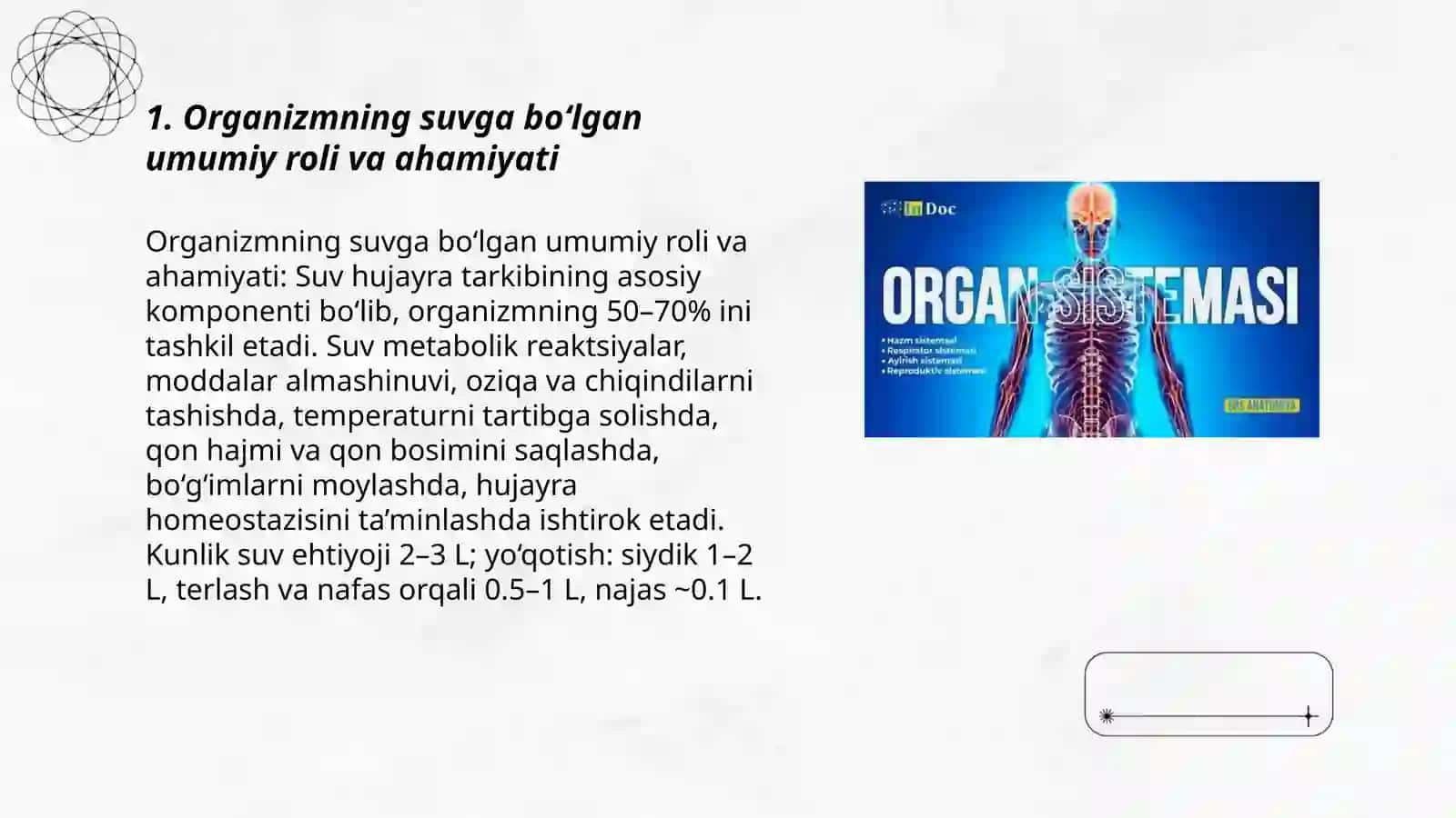 Organizmnning suv dispres sistemasi xaqida toliq malumot 3