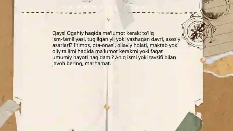 Ogahiy hayoti va ijodi 3