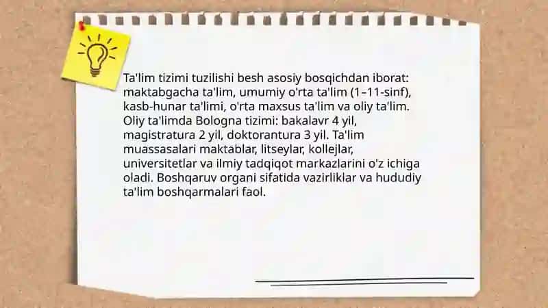 Ta'lim tizimi va uning tuzilishi 3
