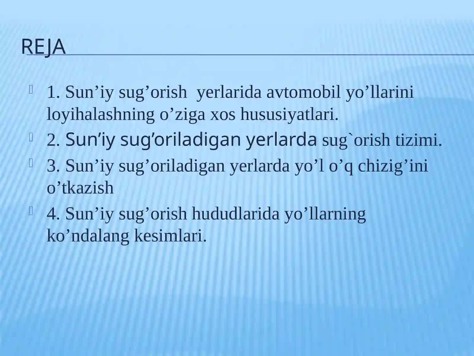 QURG’OQCHILHUDUDLARDA YO’LLARNI LOYIHALASH 3