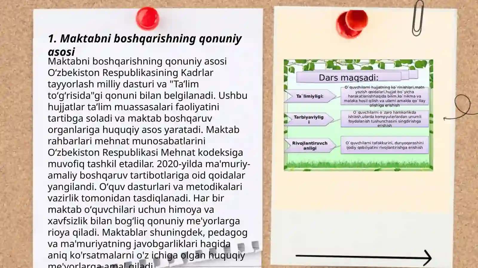 Maktabni boshqarish va unga rahbarlik qilishning qonun qoidalari 3