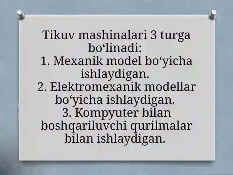 MASHINA, MEXANIZM, STANOKLAR VA ULARDAN FOYDALANISH 3