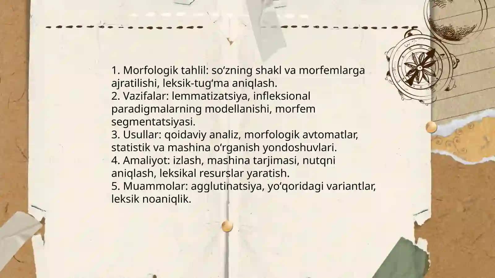 Kompyuter lingvistikasining asosiy yoʻnalishlari 3