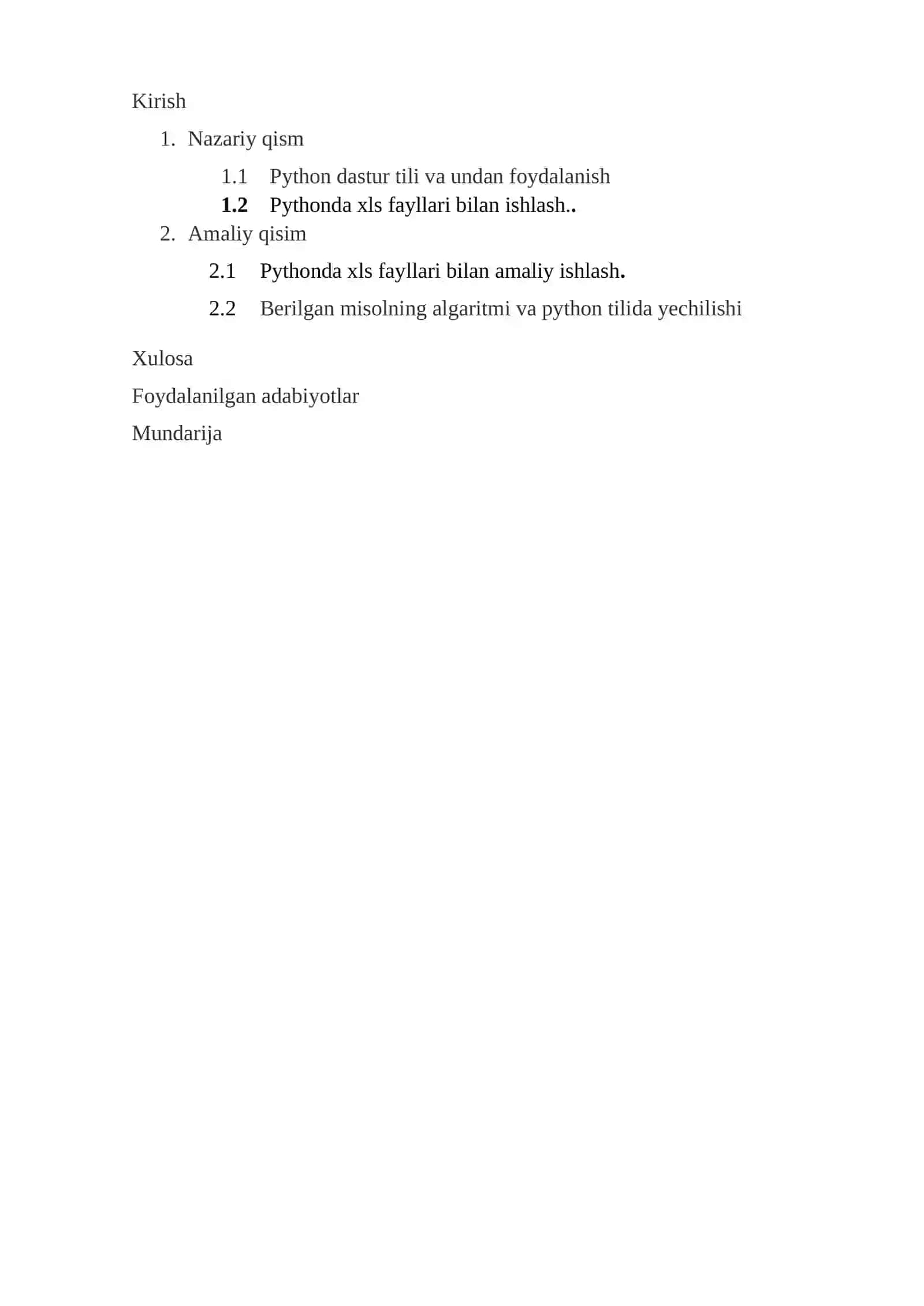 Pythonda xls fayllari bilan ishlash 3