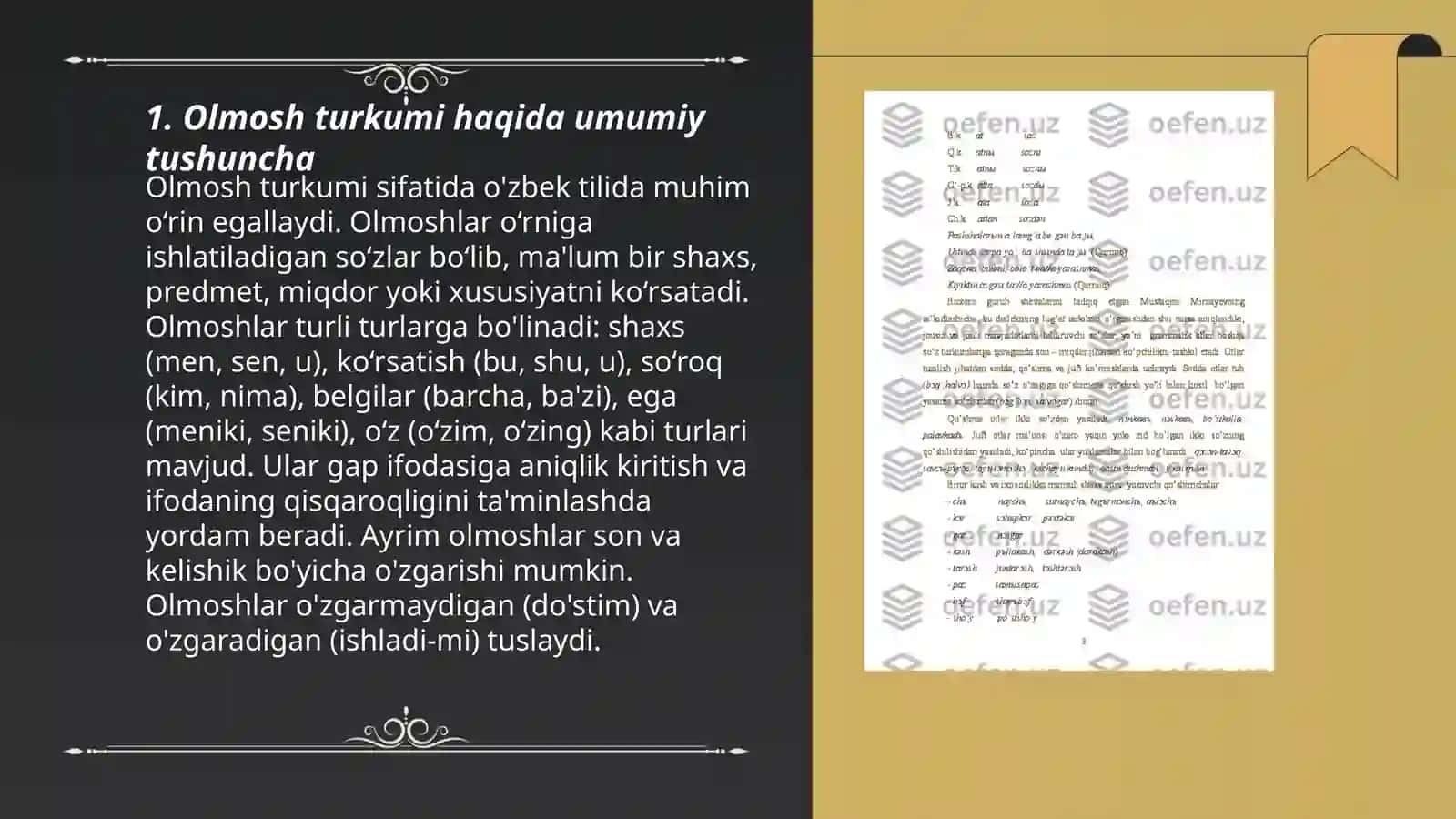 Olmosh so‘z turkumi 3