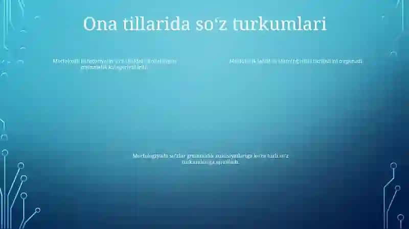 Morfologiya Haqida Umumiy MaʼLumot 3