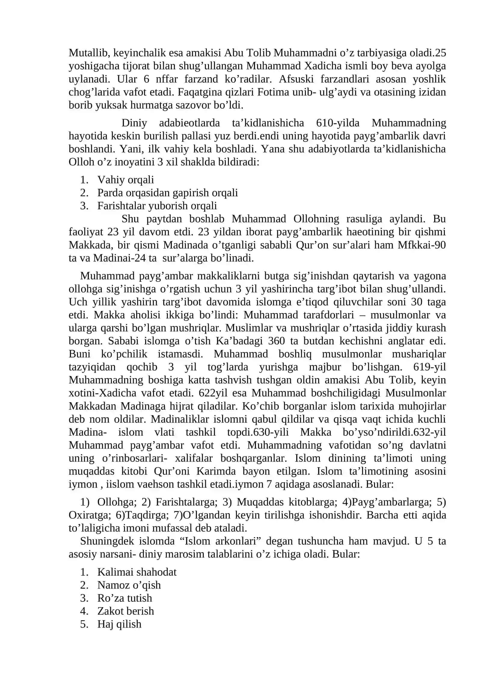 Islom dini tarixi va mohiyati 3