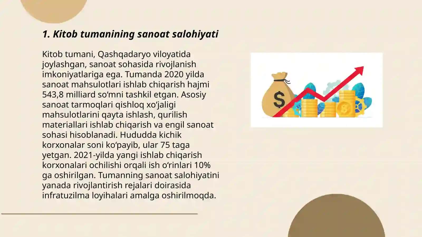 Kitob tumanining iqtisodiy rivojlantirish bosqichlari 3