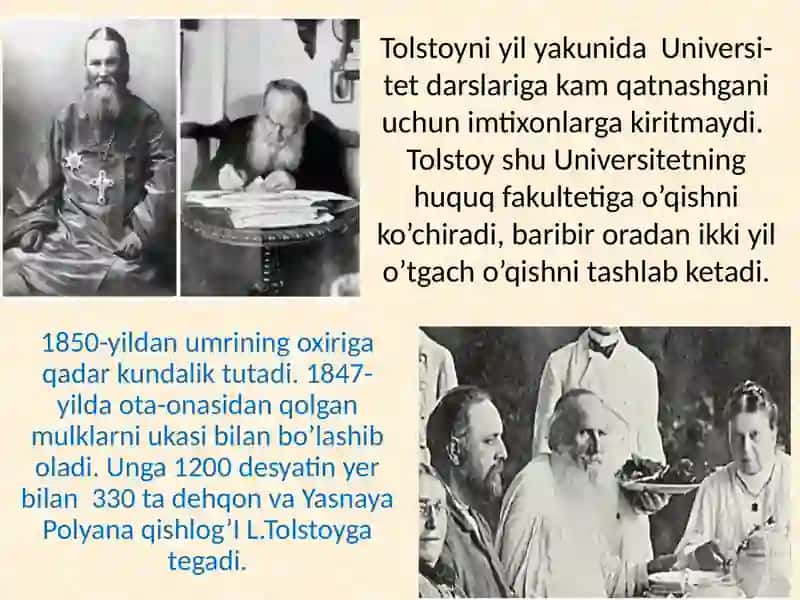 A.N. Tolstoy. Kelib chiqishi yuqori tabaqali slzodalardan edi 3