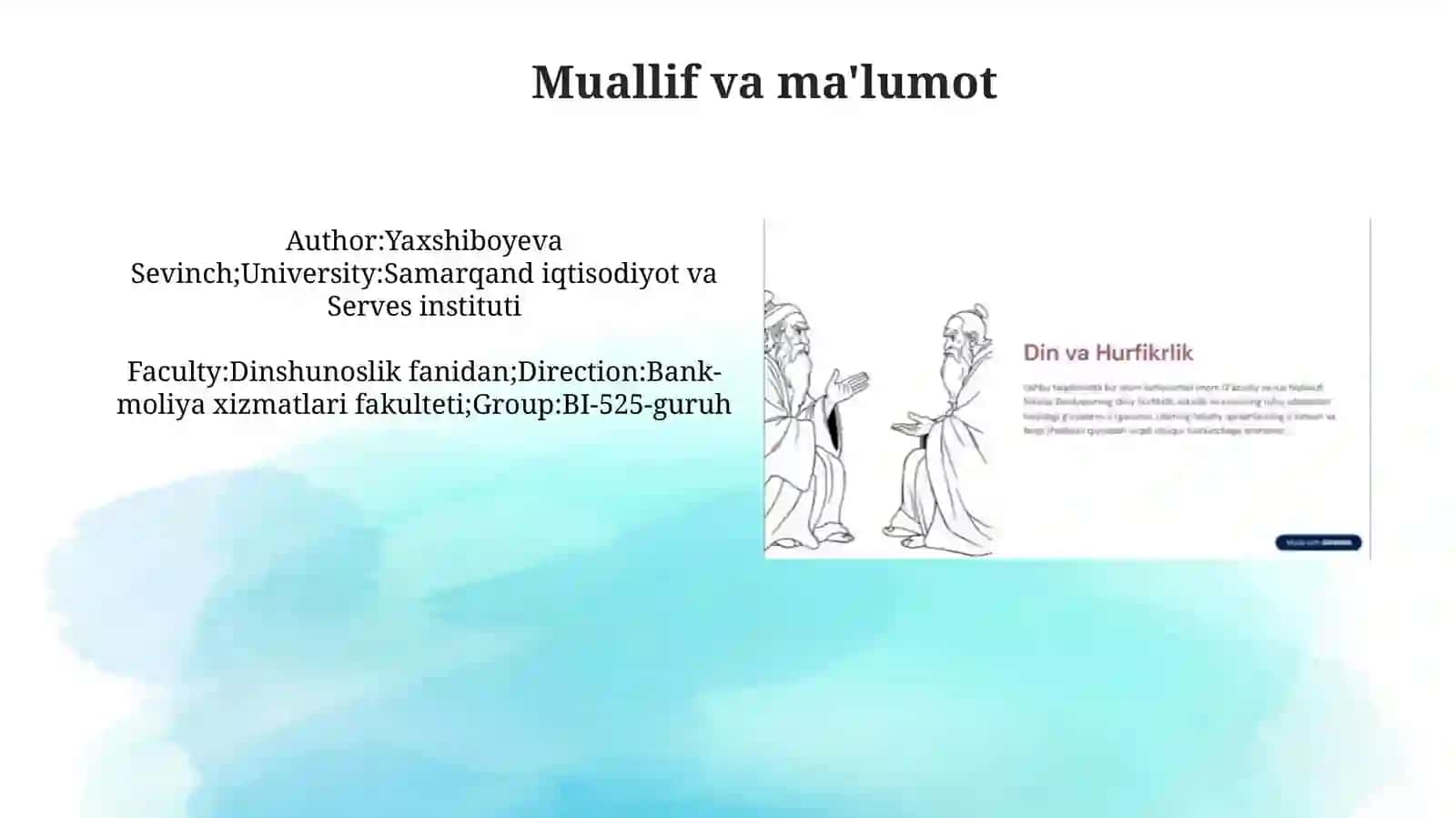 "Dinvahurfikrlik" 3