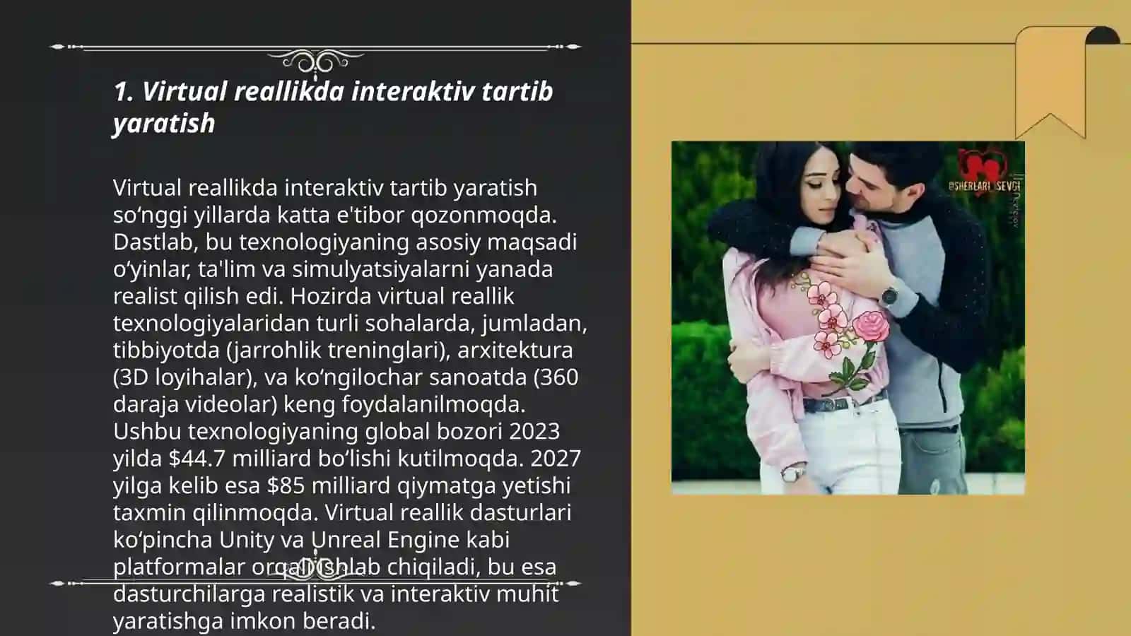 Interaktiv tartibni yaratish uchun turli xil ommaviy axborot vositalaridan foydalanish 3