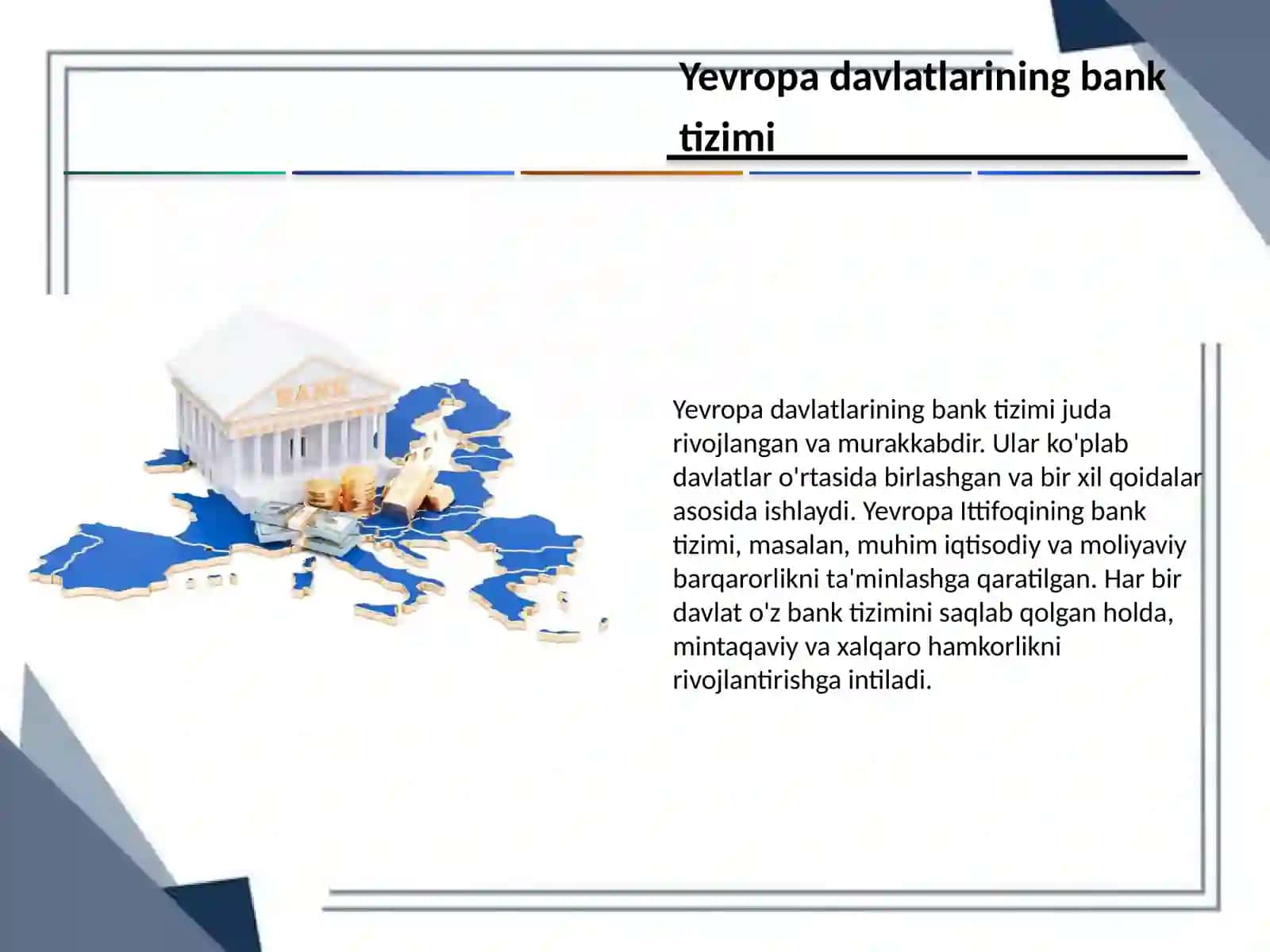 Yevropa davlatlarining bank tizimi 3