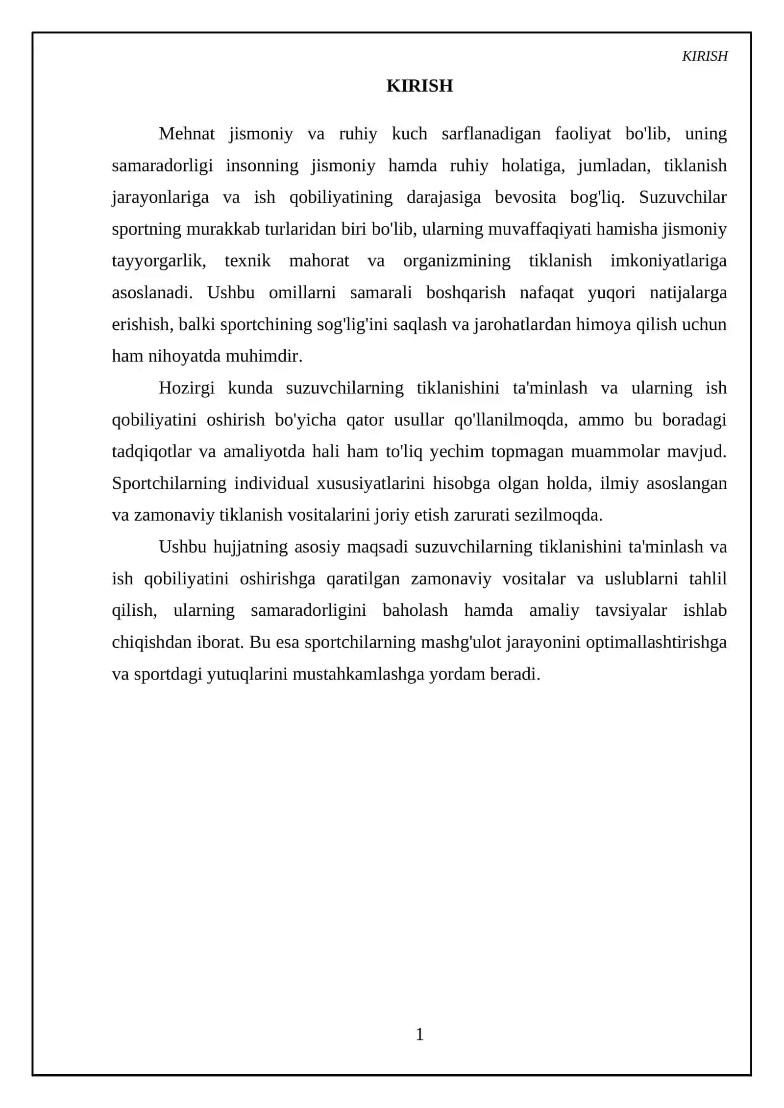 Suzuvchilarning tiklanishi va ish qobiliyatini oshirish vositalari 3