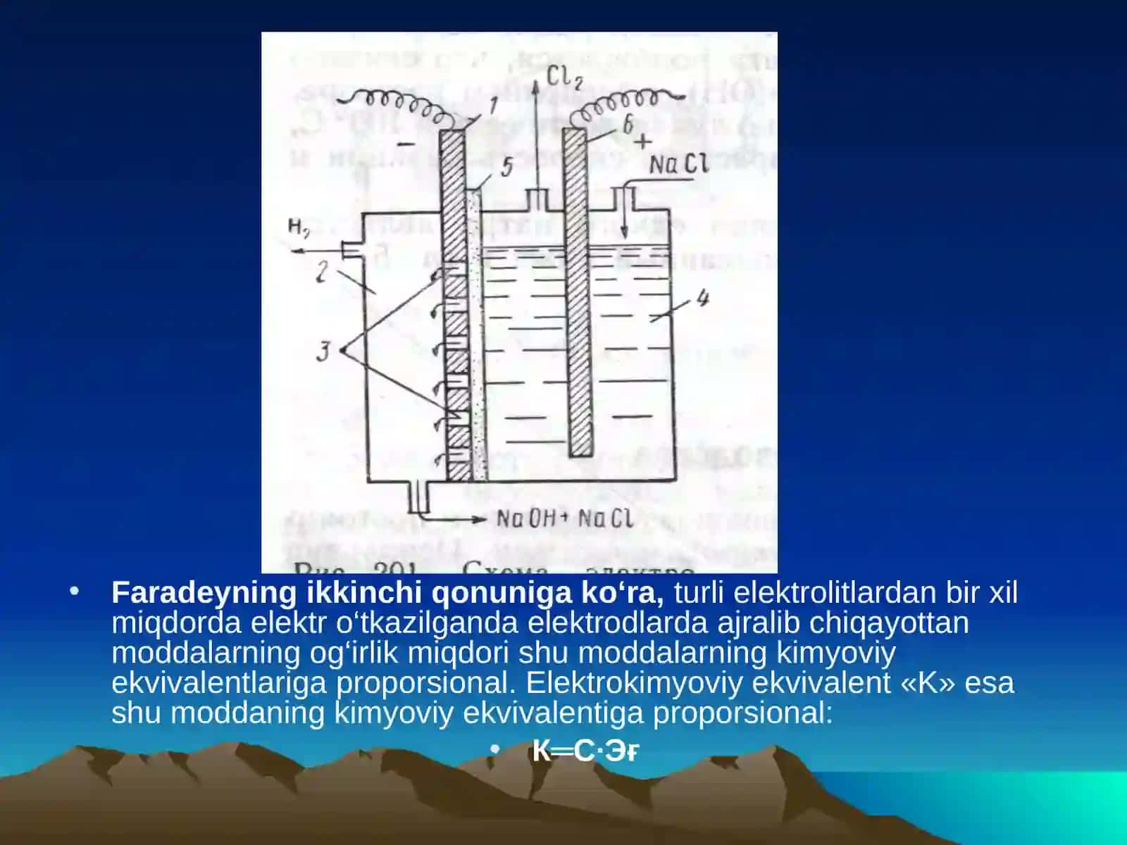 Elektrokimyoeritma va suyuqlanmalarda boradigan jarayonlar 3